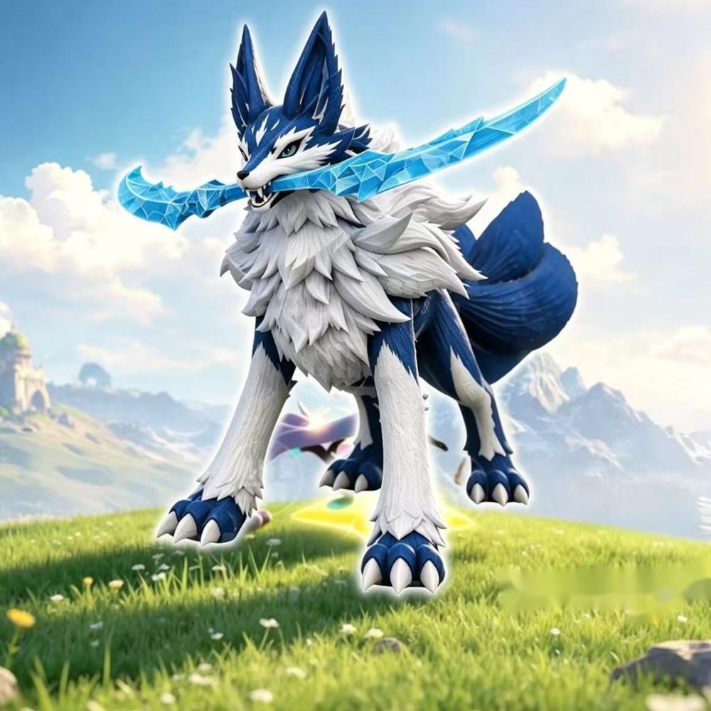 New Aniimo World Same Game 3D Figures Angel Yeah Quenched Blade Mantis Frost Wolf Flame Armored Dragon Figures