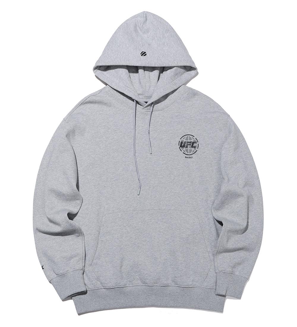 Ufc Sports Ufc City Exclusive Relaxed Fit Hoodie Grey U2Hdu1301Mg Gray/L