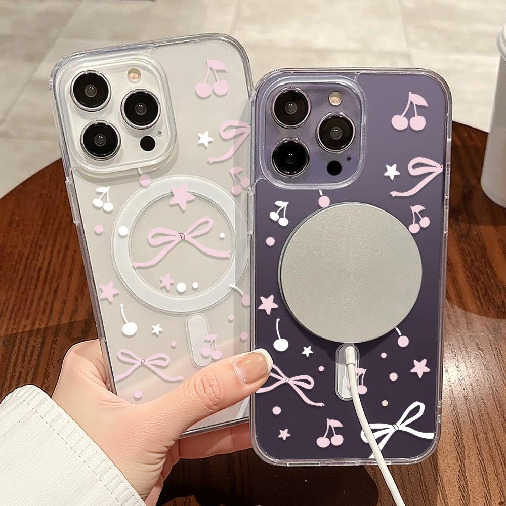 Magnetic Phone Case for iPhone 12 14 16 17 Pro 17 16 15 14 13 12 Pro Max  12 13 14 15  16 High Quality Shockproof Shell Full Protection Cute Style