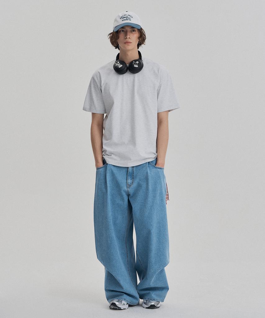 Jenyujeu Rivers Paint T-Shirt - Melange Gray