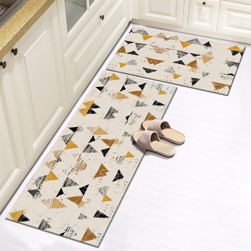 WTEMPO Kitchen Carpet Printed Carpet Thick Foot Mat Floor Mat Simple Door Mat Entrance Door Mat