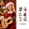 Christmas Tattoo Stickers for Pets, DIY Decor, Guitar & Water Cup