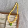 Fashion Cute Candy Color Heart Pendant Resin Beaded Choker Necklace For Women Girls Trendy Goth Vintage Aesthetic Accessories