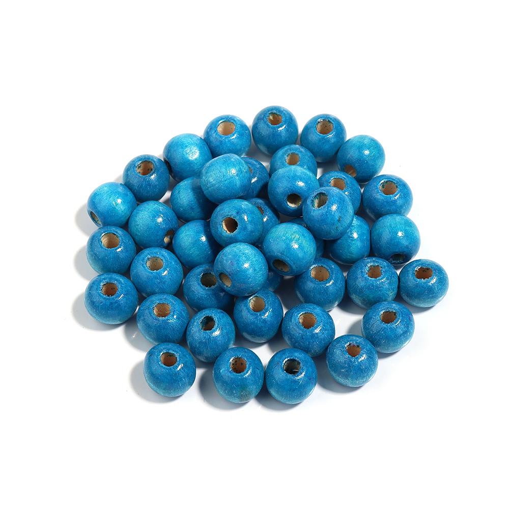 8 10 12mm Natural Wooden Beads Large Hole Loose Spacer Round Bead For Jewelry Making Diy Craft Bracelet Necklace Toy Accessories