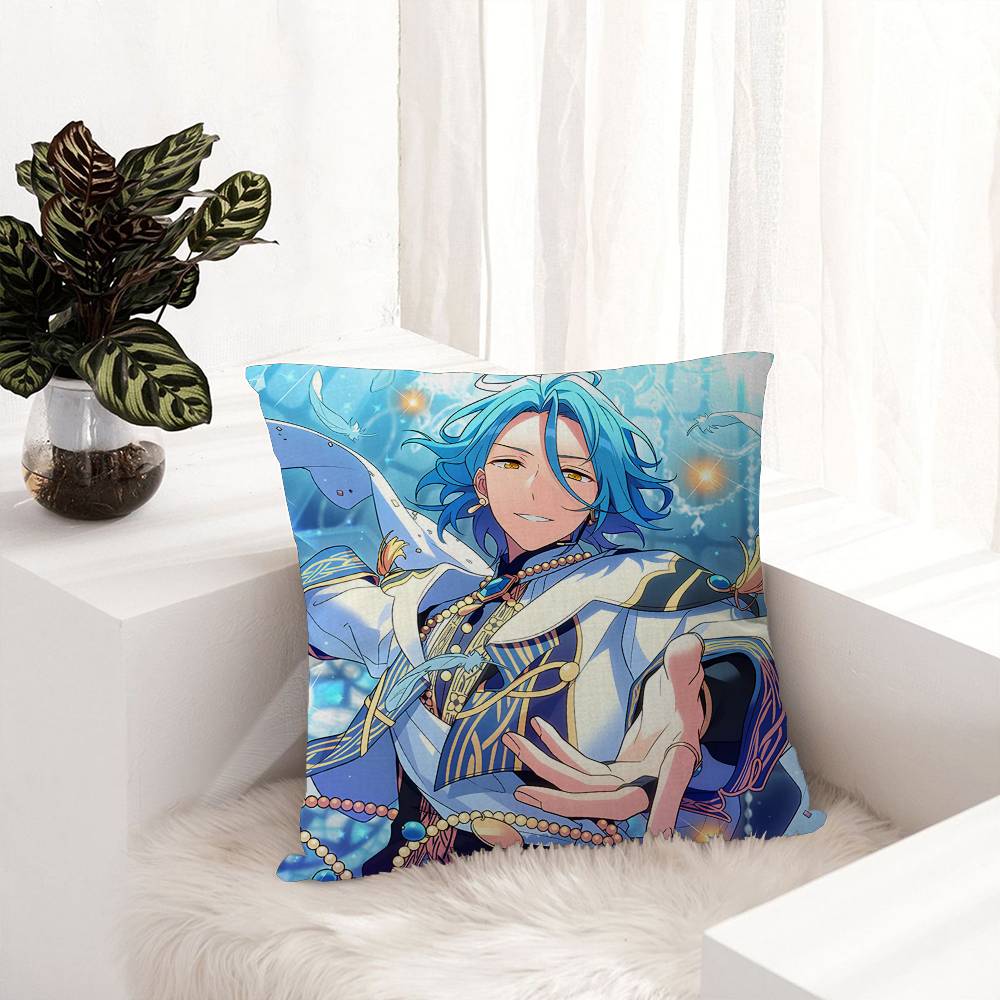 Anime Game Ensemble Stars Lucky Dragon Pillow Cover Sofa Cushion Cover Home Room Decoration Children Gift
