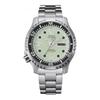200 Meters Waterproof Automatic Steel Strap Men's Watch Green Dial NY0040-50W