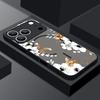 Retro Flowers Black Rose Print Case For iPhone 17 18 Pro Max Magnetic For Magsafe Slim Hybrid Matte Cover For iPhone 16 15 14 13 Pro Max 17E
