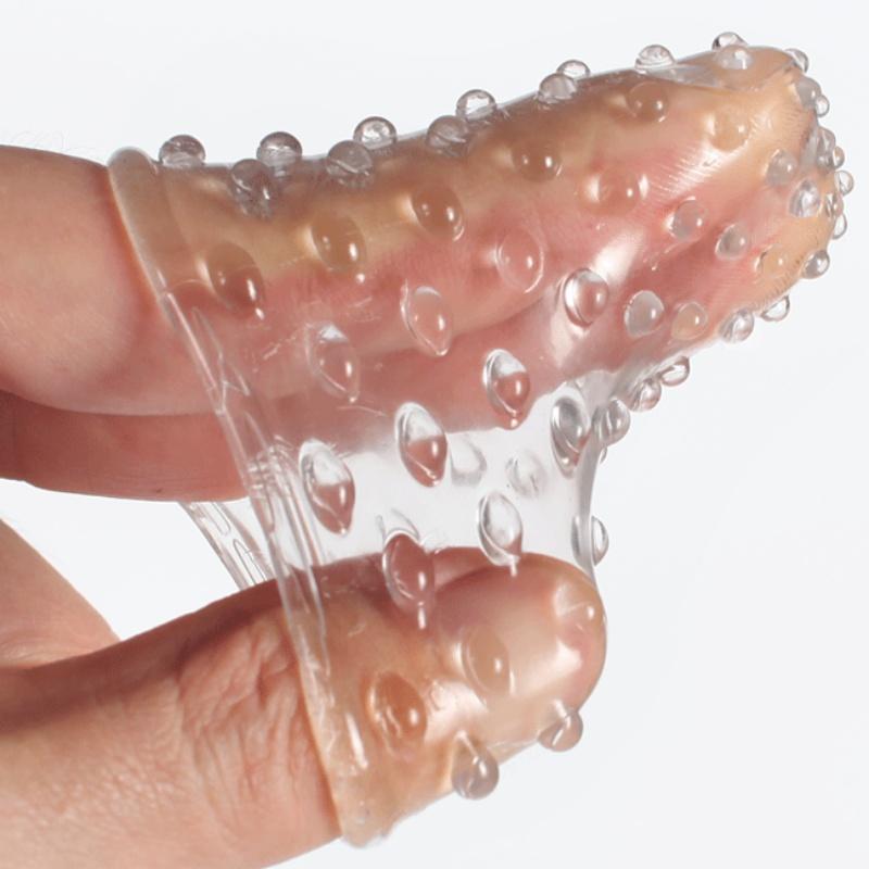 Masturbare cu degete 2 bucăți stimulator erotic pentru clitoris Masturbare feminină punct G Prezervative pentru masaj anal Jucării sexuale pentru cupluri