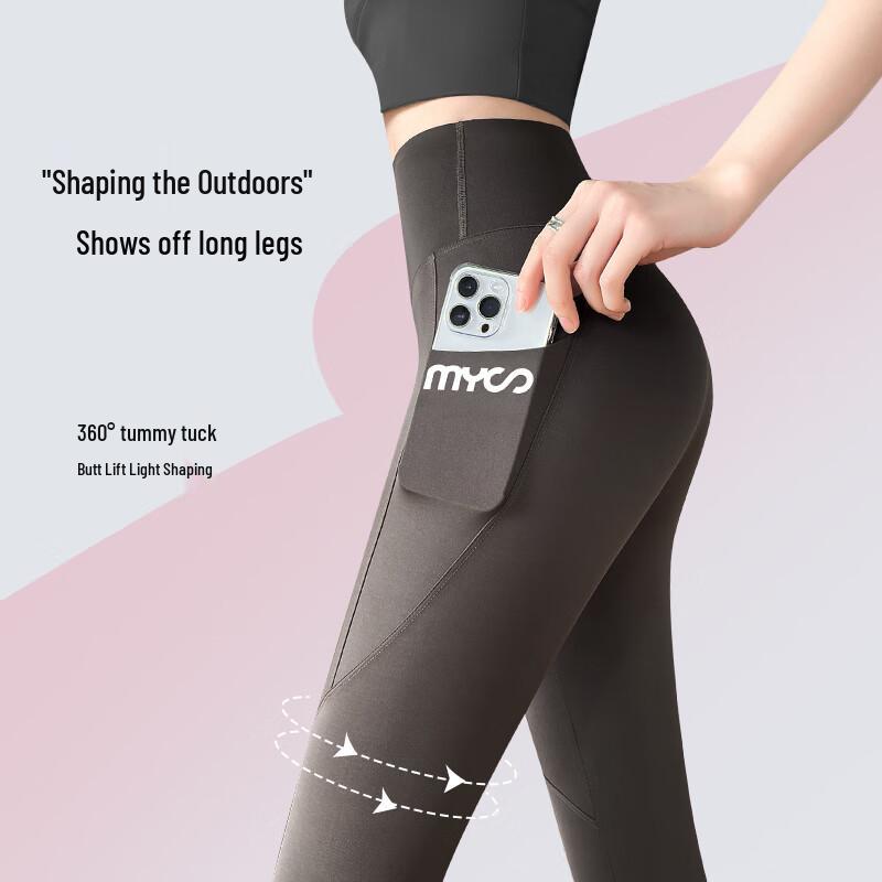 Langsha Women's Pocket Shark Leggings