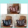 Vintage Tote Bag Large Capacity Pu Shoulder Bag For Daily Use