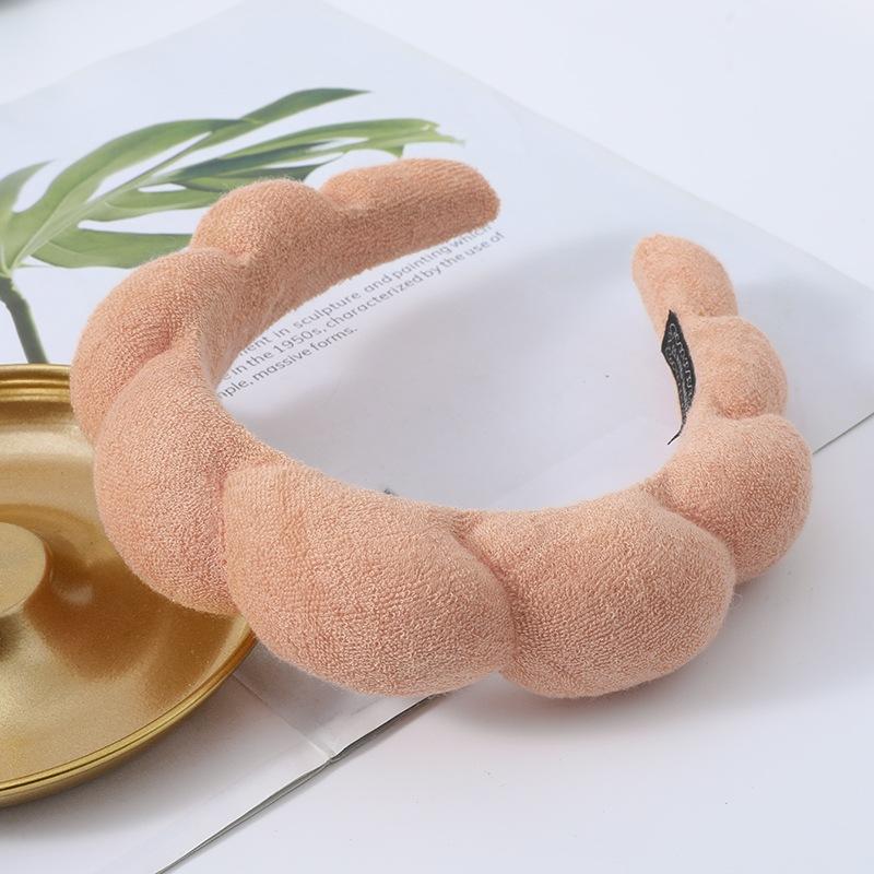 3/1PCS Microfiber Washing Wristbands Hairband Scrunchies Puffy Headband SPA Bubble Headband Washing Face Makeup Shower Skincare