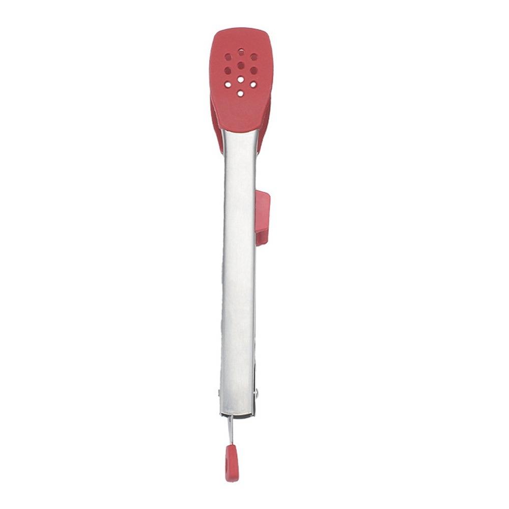 Silicone Head BBQ Grilling Tongs Anti-Scalding Cake Bread Tong Non-Stick Steak Tongs  Kitchen Use