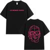 Le Monde Chico T-Shirt Französischer Rapper PNL Album Grafikdruck T-Shirts Herren Damen Hip Hop Mode Übergroßes Kurzarm T-Shirt