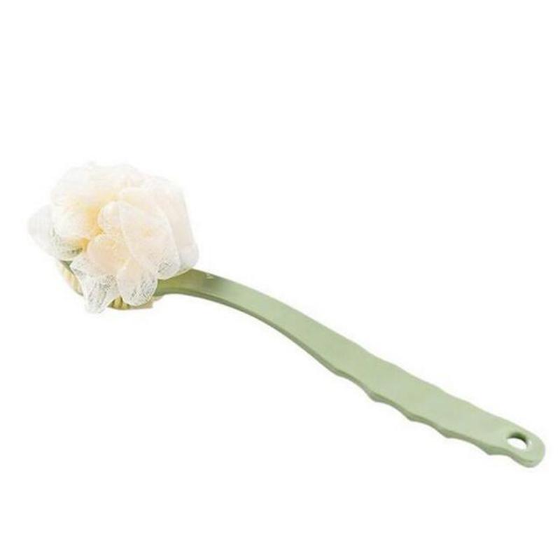 

Мягкая щетка для тела, отшелушивающая щетка для душа, длинная ручка, щетка для чистки зелёный