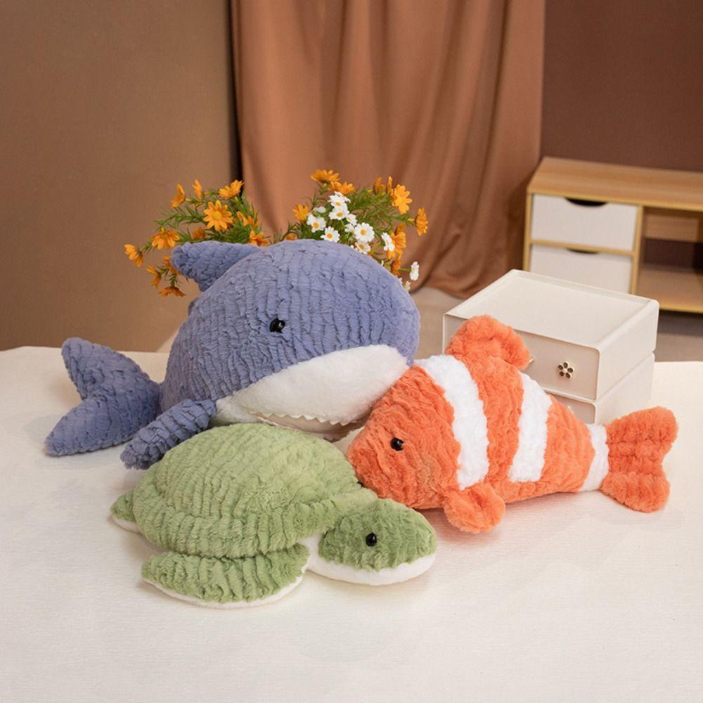 Fluffy Clown Fish Plush Toys Marine Animal Animal Octopus Pillow  Kids Birthday Christmas