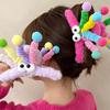 Funny Plush Hair Claw Furry Barrette Crab Headwear Winter Hair Clip Cartoon Eyes Cute Sweet Hairpin Women Girl Hair Accessory