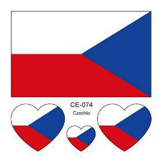 World Cup 2026 National Flag Waterproof Tattoo Stickers for Sports