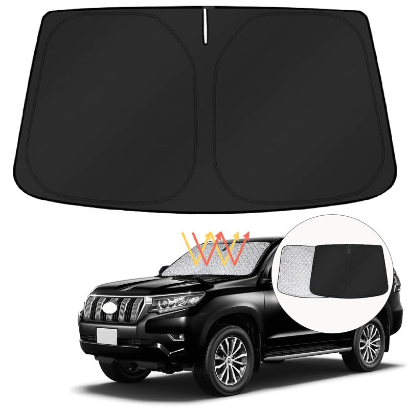 Land Cruiser Prado 150 Series Late Model Prado 150 Series Front Land Cruiser Prado 150 PRADO 150 Series Shade September 2017 UV Light Heat Easy чёрный