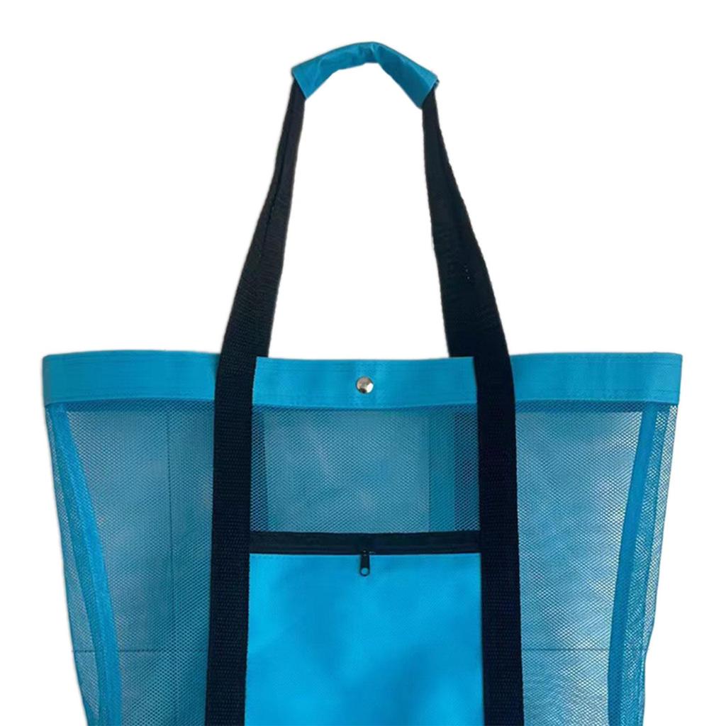 Beach Tote Bag with Insulated Cooler Lightweight Container Bag Transparent Cooler for Grocery Women & Men Office Shopping Snacks