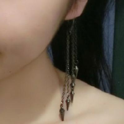 1Pc Ear Cuff Long Tassel Women All Match Pendant No Pierced Clip Earring for Dating