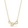 Women European Style Irregular Infinity Clavicle Necklace Fashion Versatile Commute Necklace
