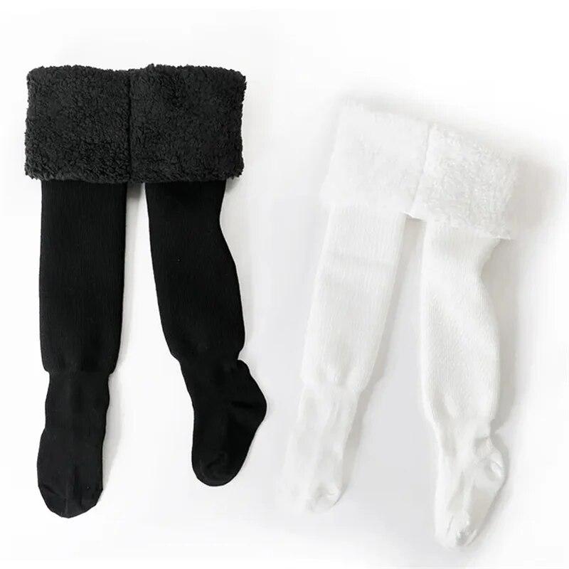 2Pairs/set Children's Tights for Girls Winter Thick Casual Cotton Toddler Baby Girl Pantyhose Snow Keep Warm Kids Tight 0-8Years