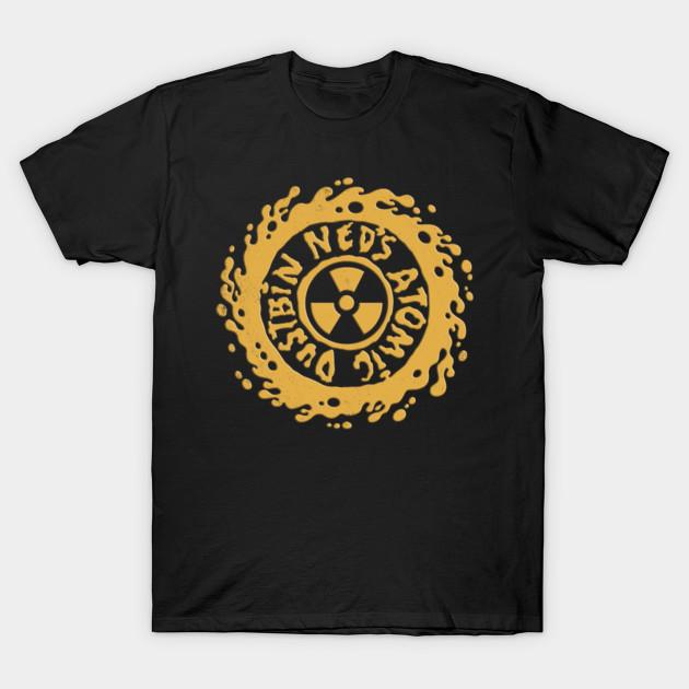 

Men Black Print T-shirt Ned’S Atomic Dustbin Vintage No-Cut Transfer Paper Print Cotton Tshirt 2XL чорний