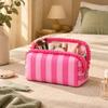 Large Capacity Cosmetic Bag Ruffle Travel Pouch Multipurpose Storage Bag  Daily Use