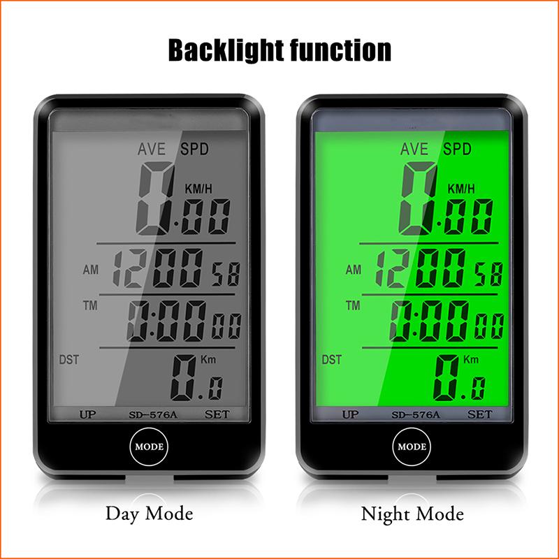 Bicycle Speedometer and Odometer Wired Bike Cycling Computer Waterproof Bike Stopwatch With Large Screen Bicycle Accessories2