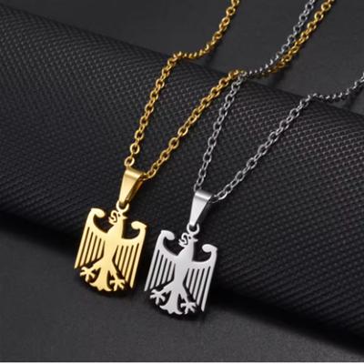 Fashionable and Unique Stainless Steel Eagle National Emblem Pendant Necklace