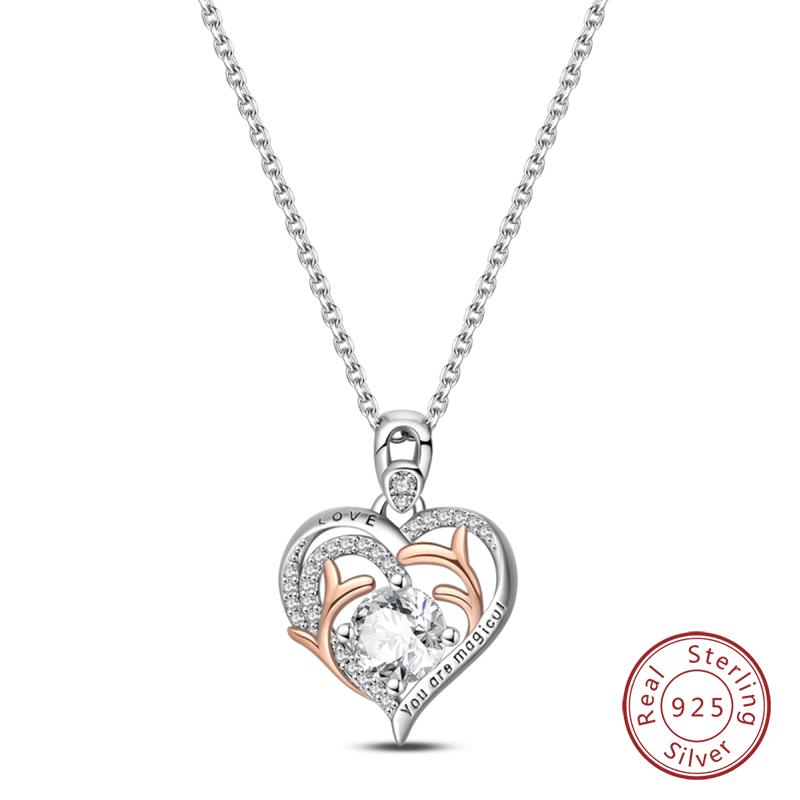 Necklace 925 Silver Cross Moonlight Guardian Dreamcatcher Necklace For Women Fashion Birthday Anniversary Jewelry Gifts