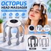 Electric Octopus Head Massager Portable Handheld Scalp Relaxation Vibrating Massage Device for Home Use Stress Relief