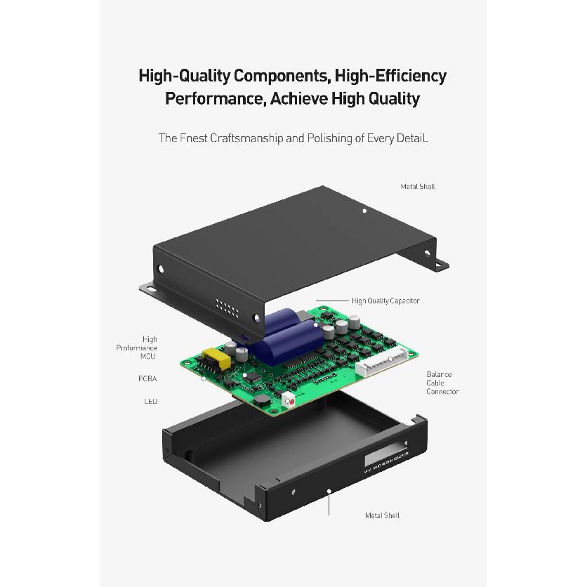 JIKONG JK-B2A16S Smart Active Balancer 2A 8S 16S Cells Bluetooth APP Li-ion LiFePO4 LTO Batteries