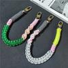 Strong Sturdy Pure Hand Thick Braided Mobile Phone Rope Hand Bag Pendent Short Phone Lanyard Creative Wrist Strap Outdoor Chain