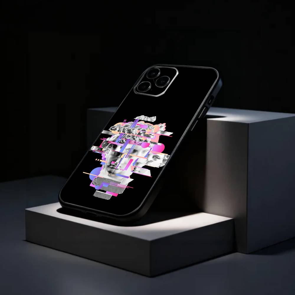 G-Greek S-Sculpture Glitch Art   Phone Case Silicone Soft For IPhone 17 16 15 14 13 12 11 X XR Plus Pro Max Plus