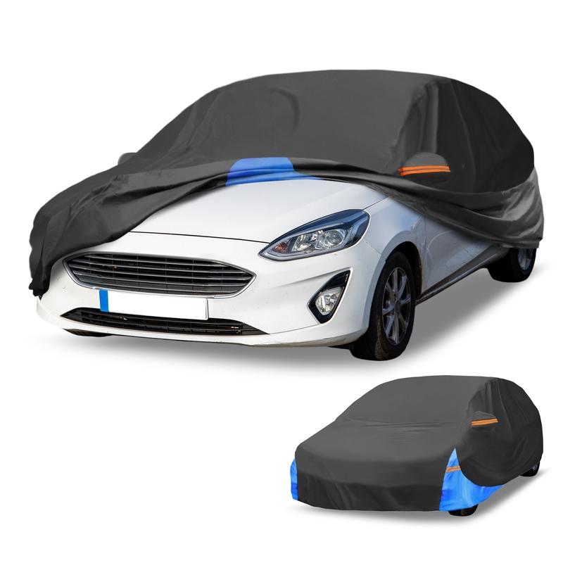 Motoforti Car Cover Waterproof All Weather for Mini Cooper 4DR 2014-2024 Black 210D-PU