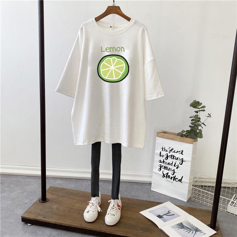Korean Style Summer 2022 Loose Fit Nursing T-shirt for Pregnant Women - Short Sleeve, Mid-length, Plus Size, Trendy