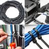 Plastic Nylon Cable Ties Self-locking Cord Ties Straps Adjustable Fastening Ring Bundle Home Office Wire Cable Zip Tie Wholesale