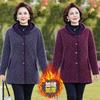 Kleidung für Frauen mittleren Alters und ältere Frauen Winter Samt warm Kapuze Imitation Nerz Samt Mantel Temperament Mutter Kleidung warm verdickt Mantel