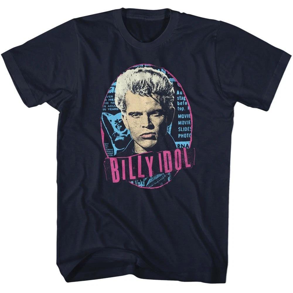 Billy Idol Oval Navy Music Children s T-shirt 140