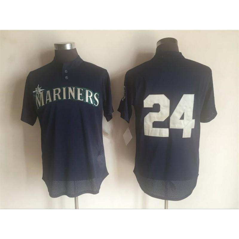 Vintage Seattle Mariners Baseball Jersey Unisex Embroidered Sport Shirt Casual Wear Fan Apparel