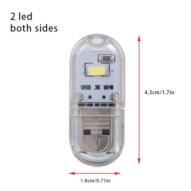 Mini Taşınabilir USB LED Kitap Işığı DC5V Ultra Parlak Okuma Kitap Lambası 2 led 3 led 8 led Işıklar Güç Bankası PC Dizüstü Bilgisayar Notebook İçin
