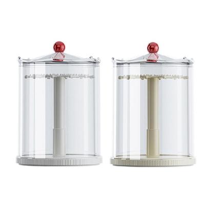 Multi Layer Keychain Display Stand With Rotating Function Clear Dustproof Cover Easy Assembly For Blind Boxes