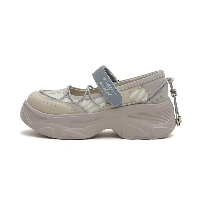 2025 summer new platform sports Mary Jane shoes small single shoes versatile niche leather shoes