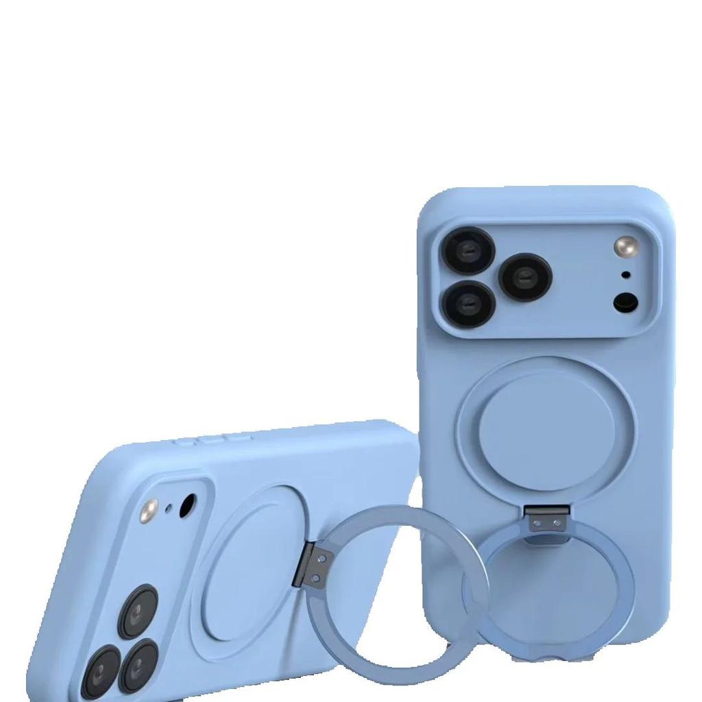 For iPhone 17 Pro Max 17Air Case Protective Liquid Silicone Magsafe Phone Holder Hand Feel Mobile Phone Cover
