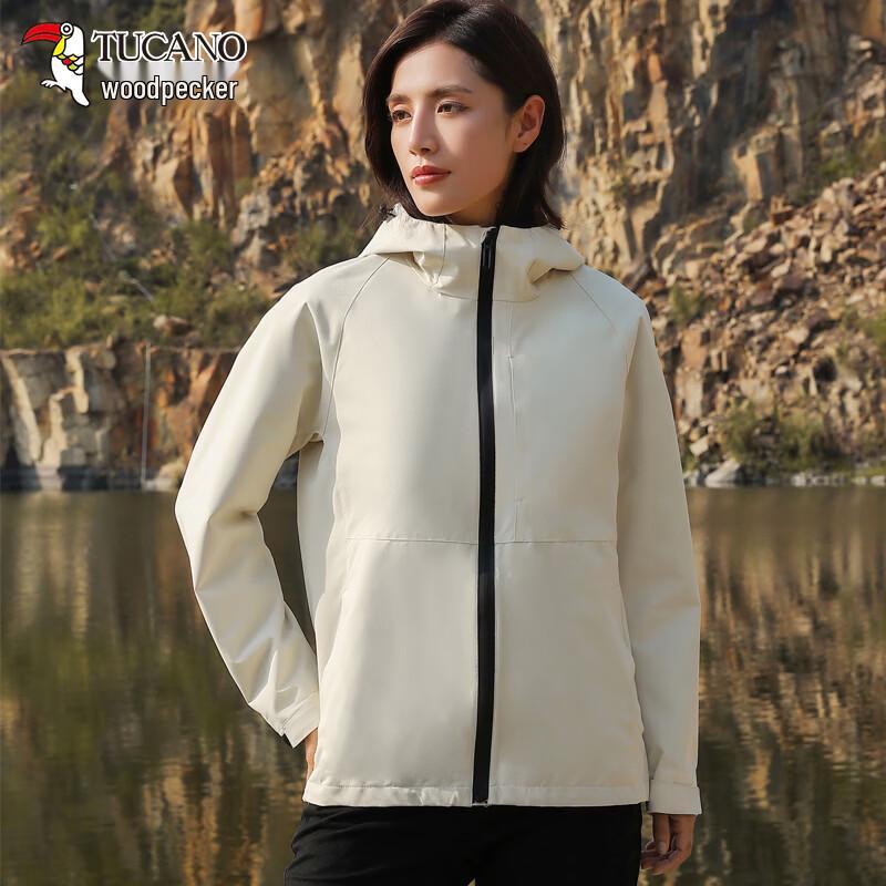TUCANO Unisex Outdoor Windproof and Waterproof Hooded Softshell Jacket