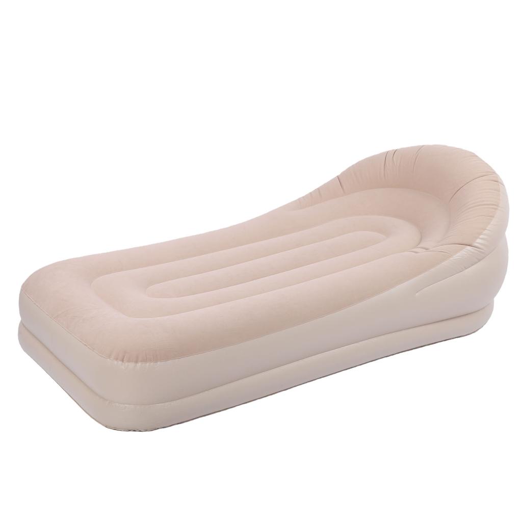 Inflatable Lounger 200x90x60cm Automatic Inflation Outdoor Blow Up Couch Portable Air Sofa for Home Camping