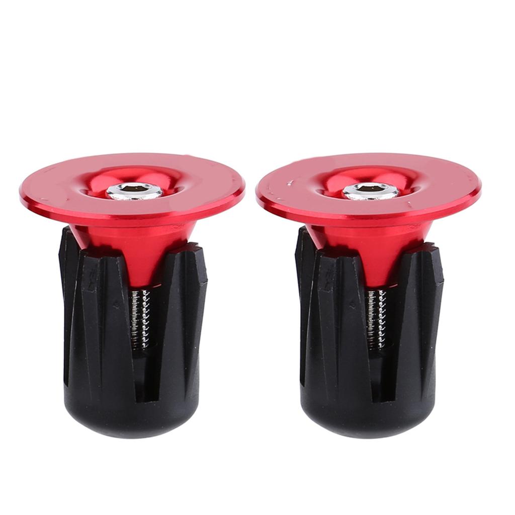 2pcs Colorful Aluminum Bike Bicycle Handlebars Bar Grips End Plugs Caps Bike Accessory