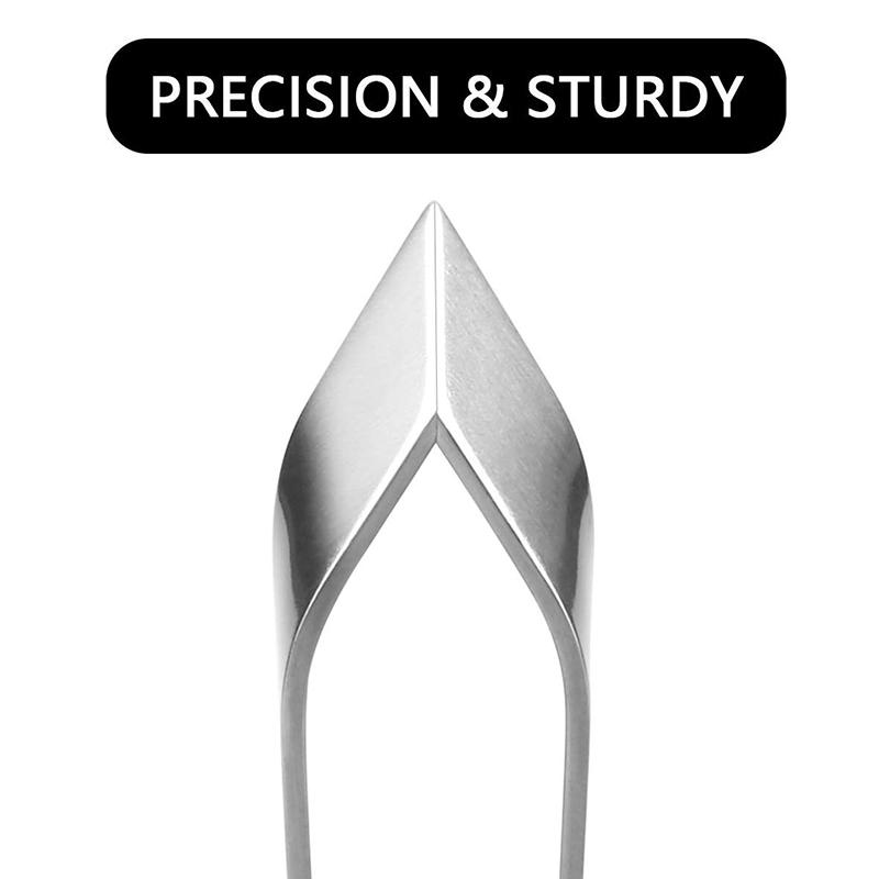 Stainless Steel Chicken Fish Bone Tweezers Flat Slant Tongs Clip Puller Remover Tongs Fish Bone Plucking Clamp Kitchen Gadgets