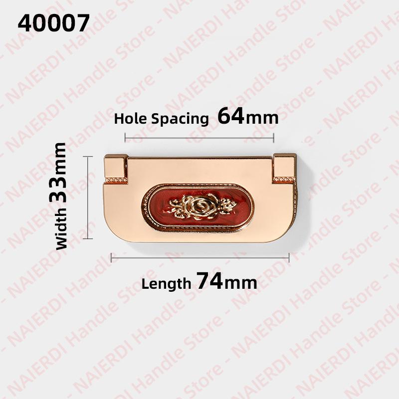 NAIERDI 5 Pieces Concealed Flat Furniture Handle Black Invisible Cabinet Pulls Aluminum Alloy Wardrobe Door Handles